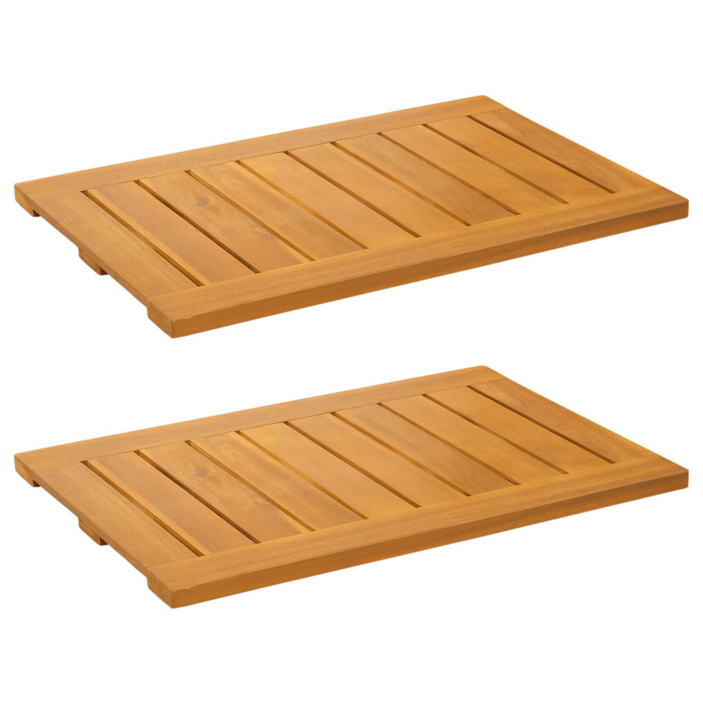 Tappeto da bagno 2 pz Naturale 60 x 40 cm