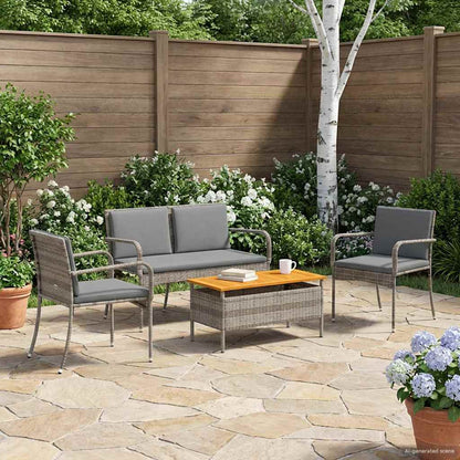 Set da giardino con cuscino acciaio | homemem39