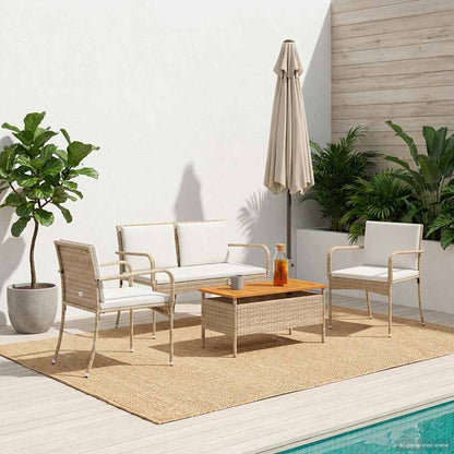Set da giardino con cuscino acciaio | homemem39