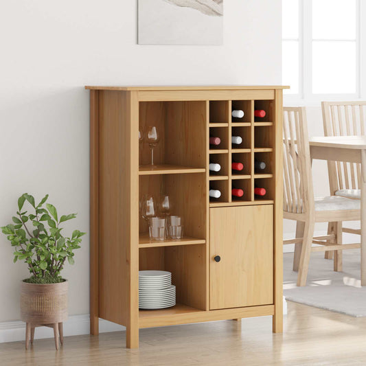 Mobile per vino HILL Marrone miele 79.5 x 40 x 107.5 cm