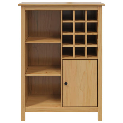 Mobile per vino HILL Marrone miele 79.5 x 40 x 107.5 cm