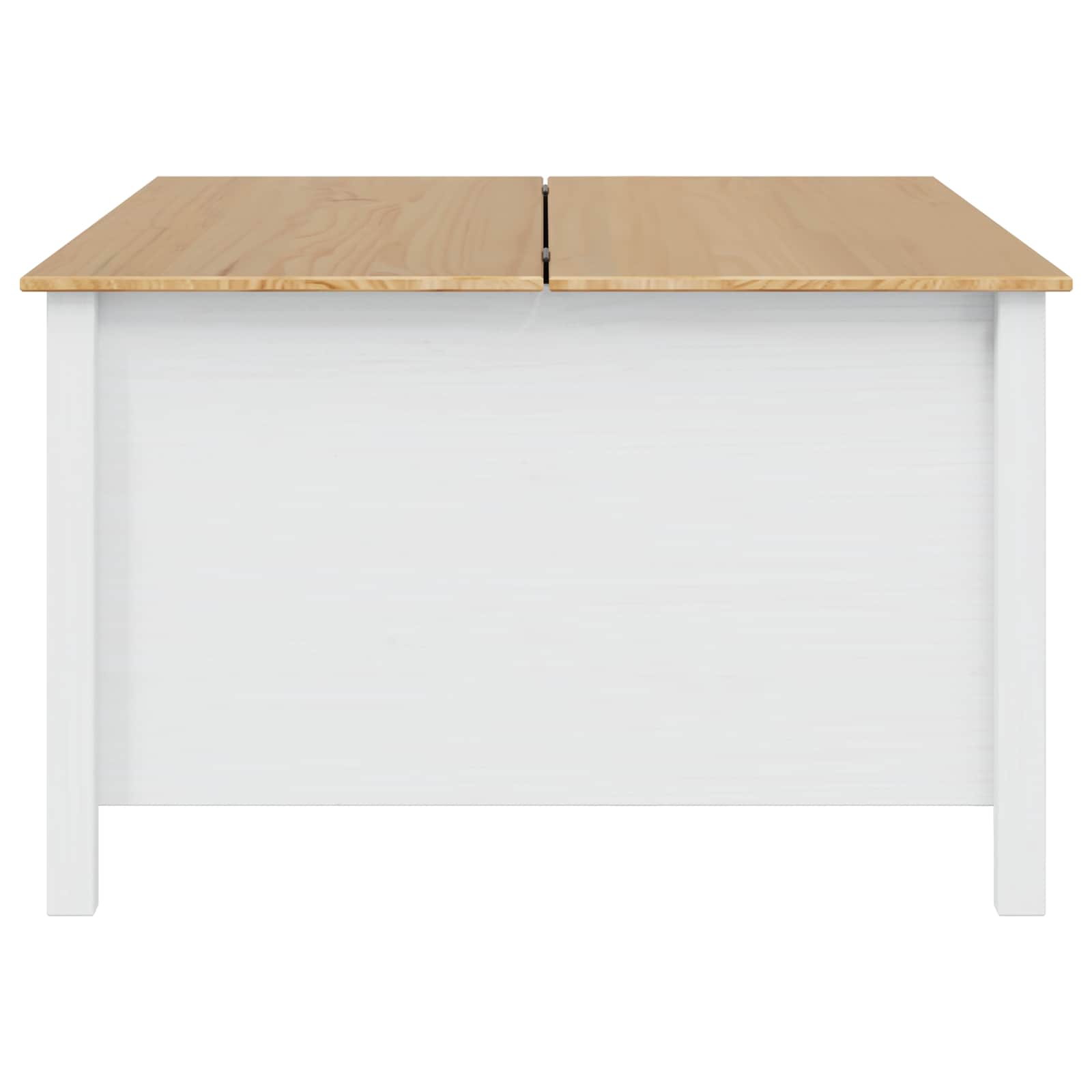 Tavolino da salotto con cassetto HILL Bianco e marrone miele | homemem39