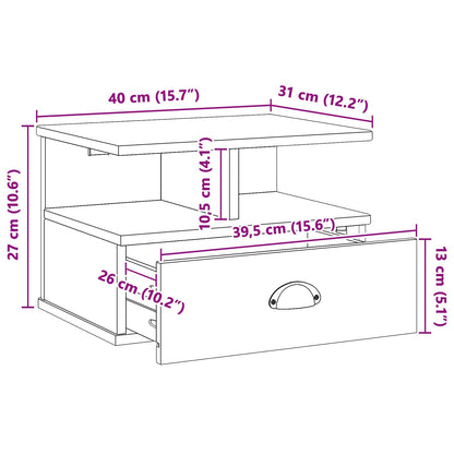 Armadio da Notte HILL Marrone miele 40 x 31 x 27 cm | homemem39