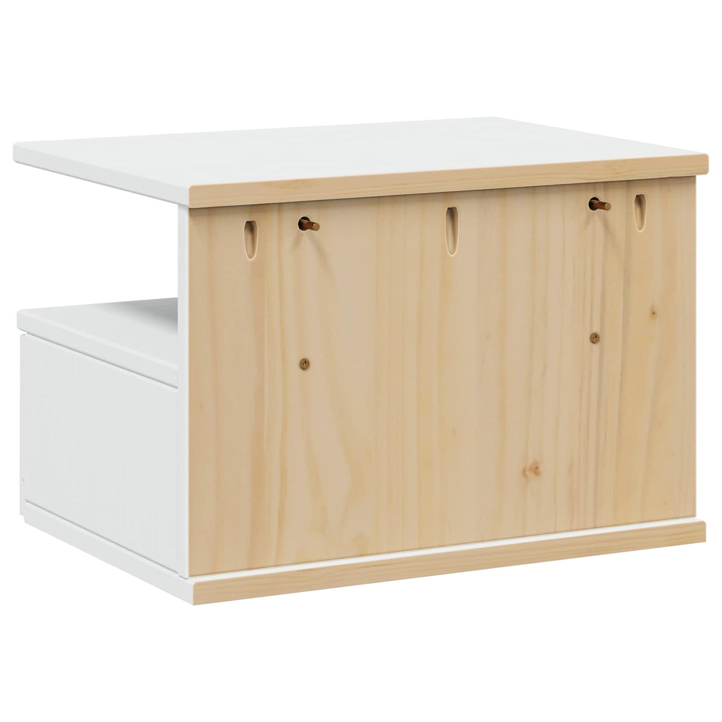 Armadio da Notte con cassetto HILL Bianco 40 x 31 x 27 cm
