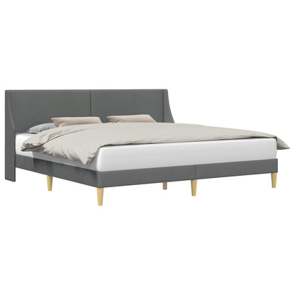 Struttura del letto Grigio scuro 180 x 200 cm Velluto | homemem39