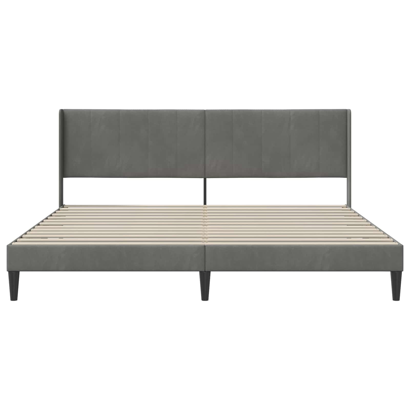 Struttura del letto Grigio Scuro 180 x 200 cm Velluto | homemem39
