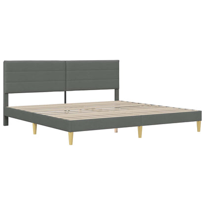 Struttura del letto Grigio Scuro 180 x 200 cm Tessuto | homemem39