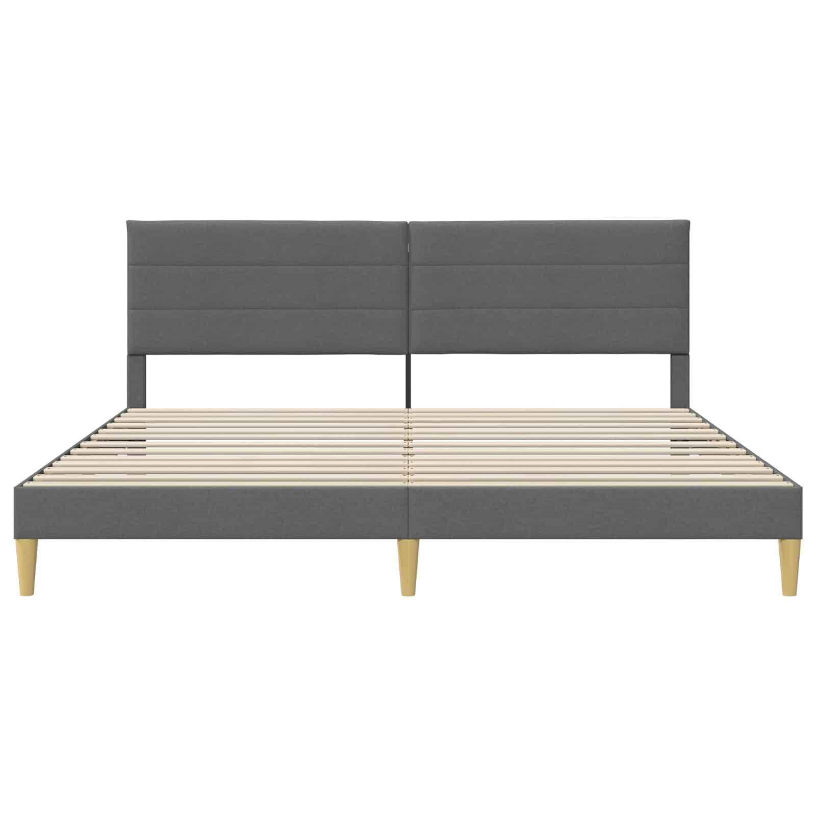 Struttura del letto Grigio Scuro 180 x 200 cm Tessuto | homemem39