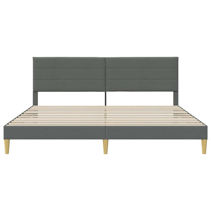 Struttura del letto Grigio Scuro 180 x 200 cm Tessuto | homemem39