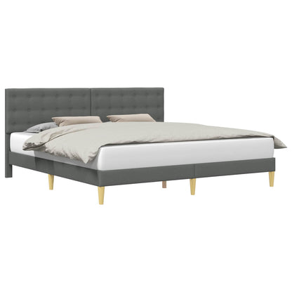 Struttura del letto Grigio Scuro 180 x 200 cm Tessuto | homemem39