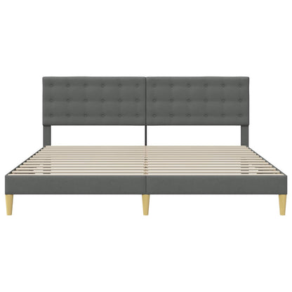 Struttura del letto Grigio Scuro 180 x 200 cm Tessuto | homemem39