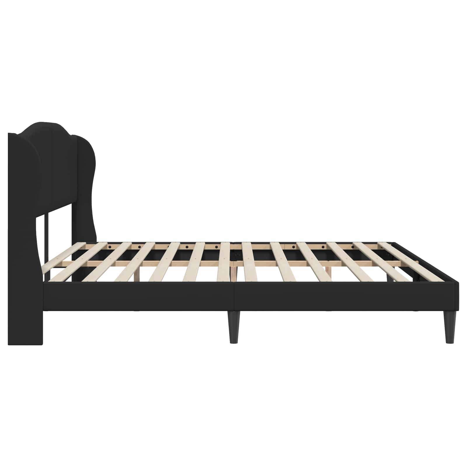 Struttura del letto con testiera Nero 180 x 200 cm Similpelle | homemem39