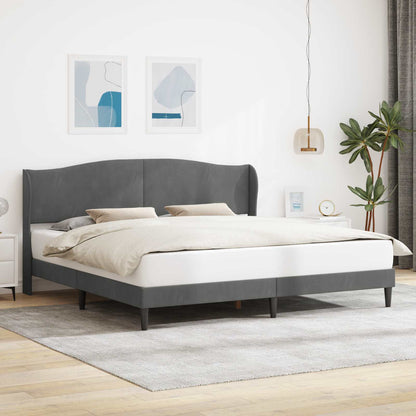 Struttura del letto Grigio Scuro 180 x 200 cm Velluto | homemem39