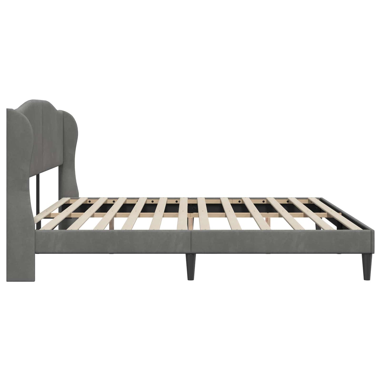 Struttura del letto Grigio Scuro 180 x 200 cm Velluto | homemem39