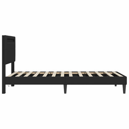 Struttura del letto Nero 90 x 190 cm Similpelle | homemem39
