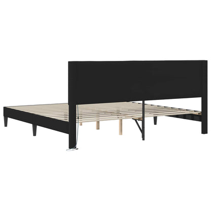 Struttura del letto Nero 180 x 200 cm Similpelle | homemem39