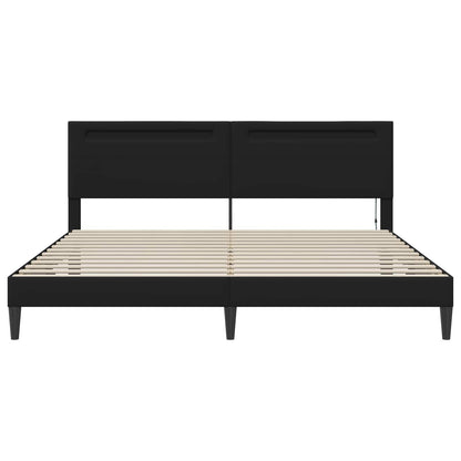 Struttura del letto Nero 180 x 200 cm Similpelle | homemem39