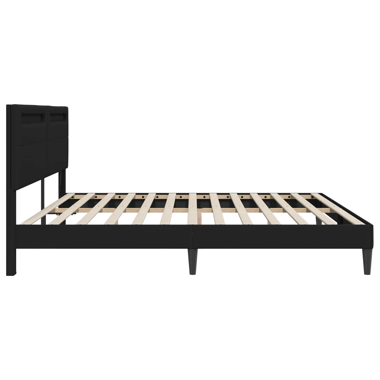 Struttura del letto Nero 180 x 200 cm Similpelle | homemem39