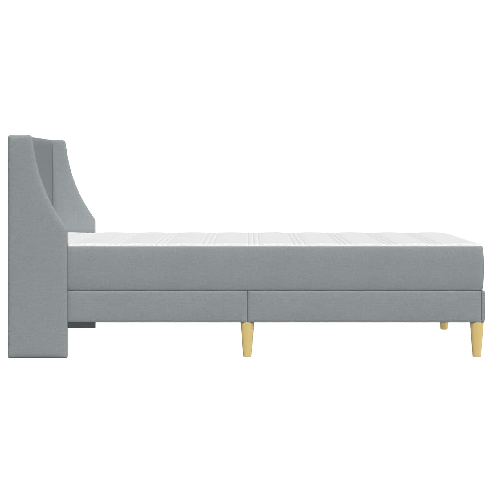 Struttura letto con materasso Grigio chiaro 80x 200 cm | homemem39