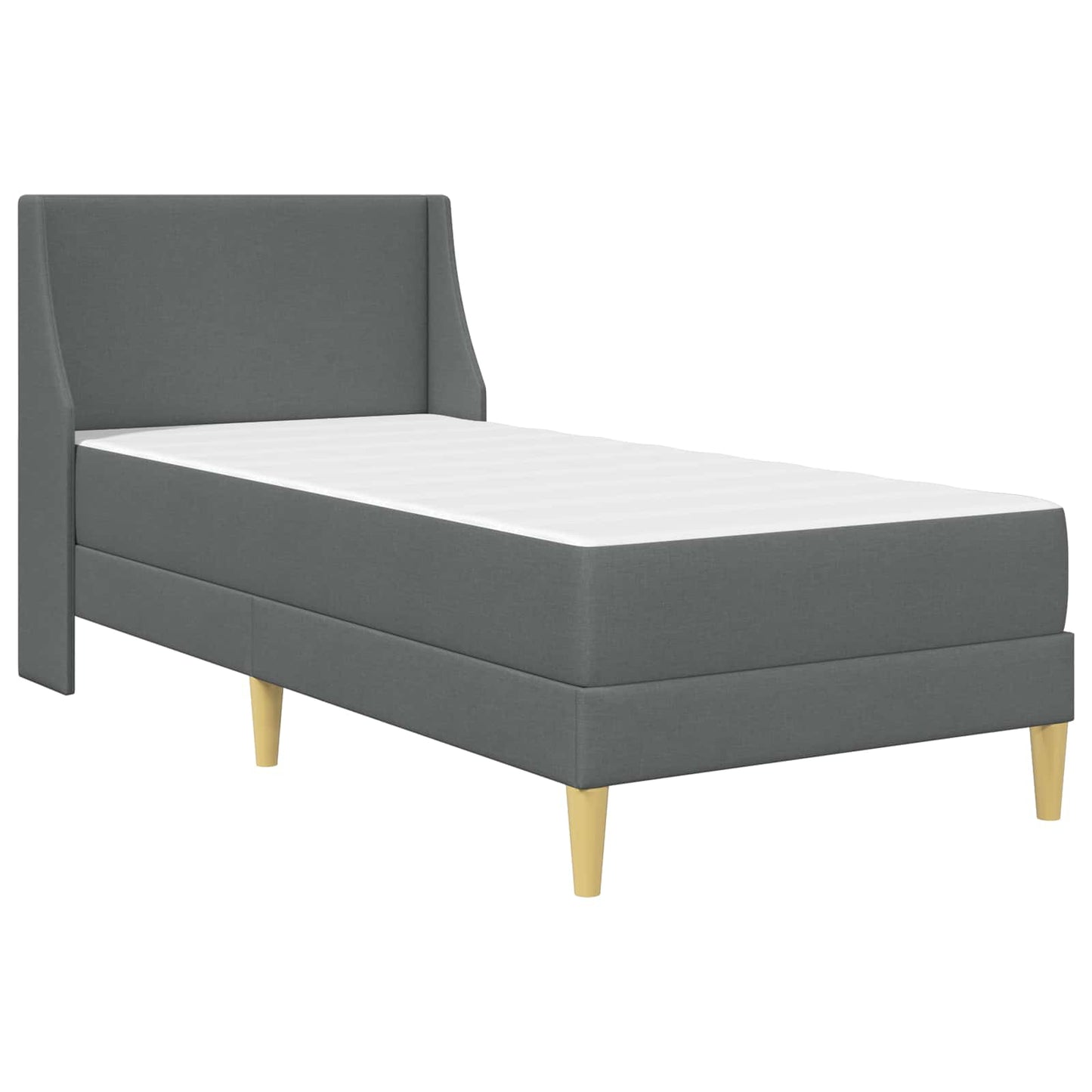 Struttura letto con materasso Grigio 90 x 190 cm Poliestere | homemem39