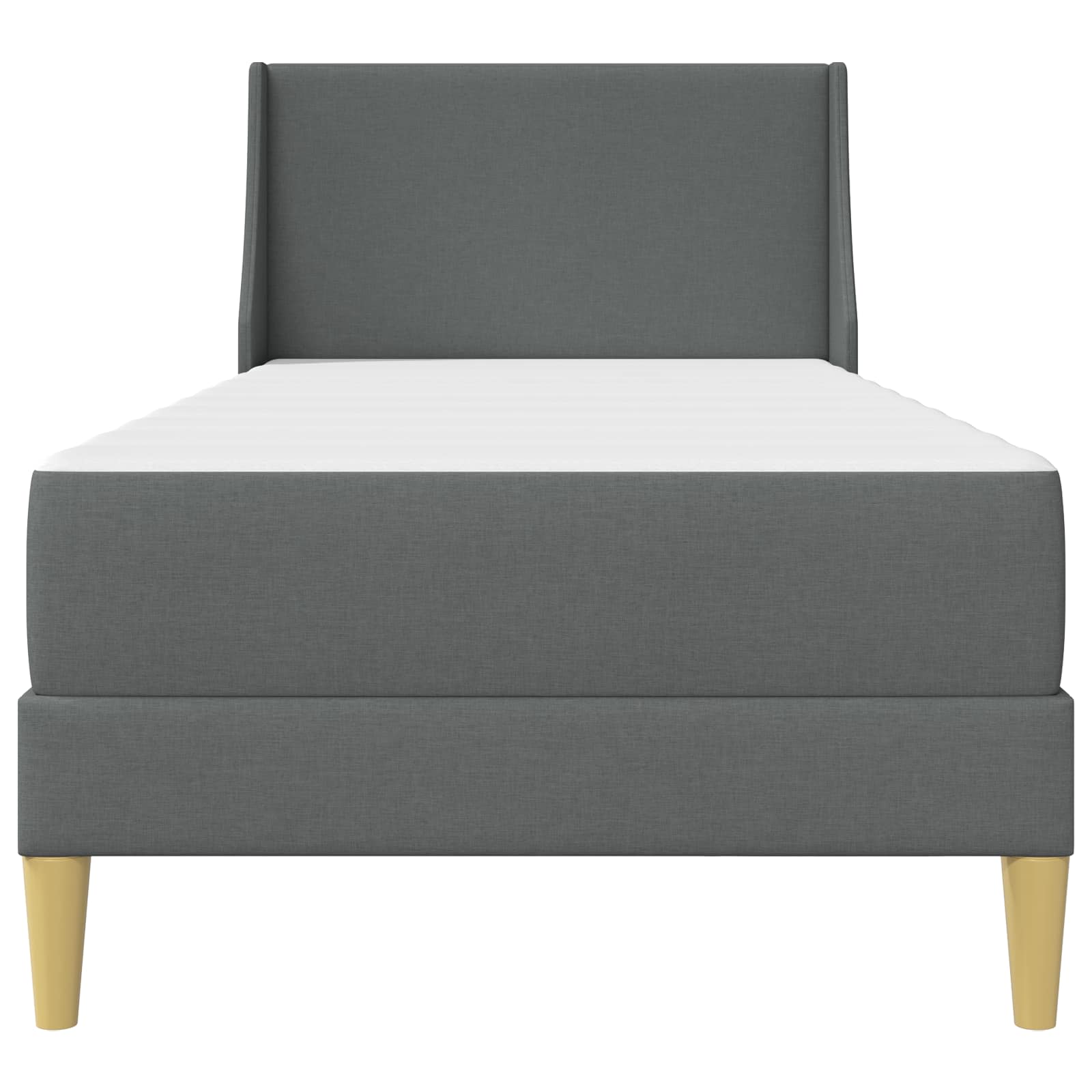 Struttura letto con materasso Grigio scuro 90 x 200 cm | homemem39