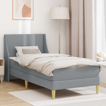 Struttura letto con materasso Grigio chiaro 100 x 200 cm
