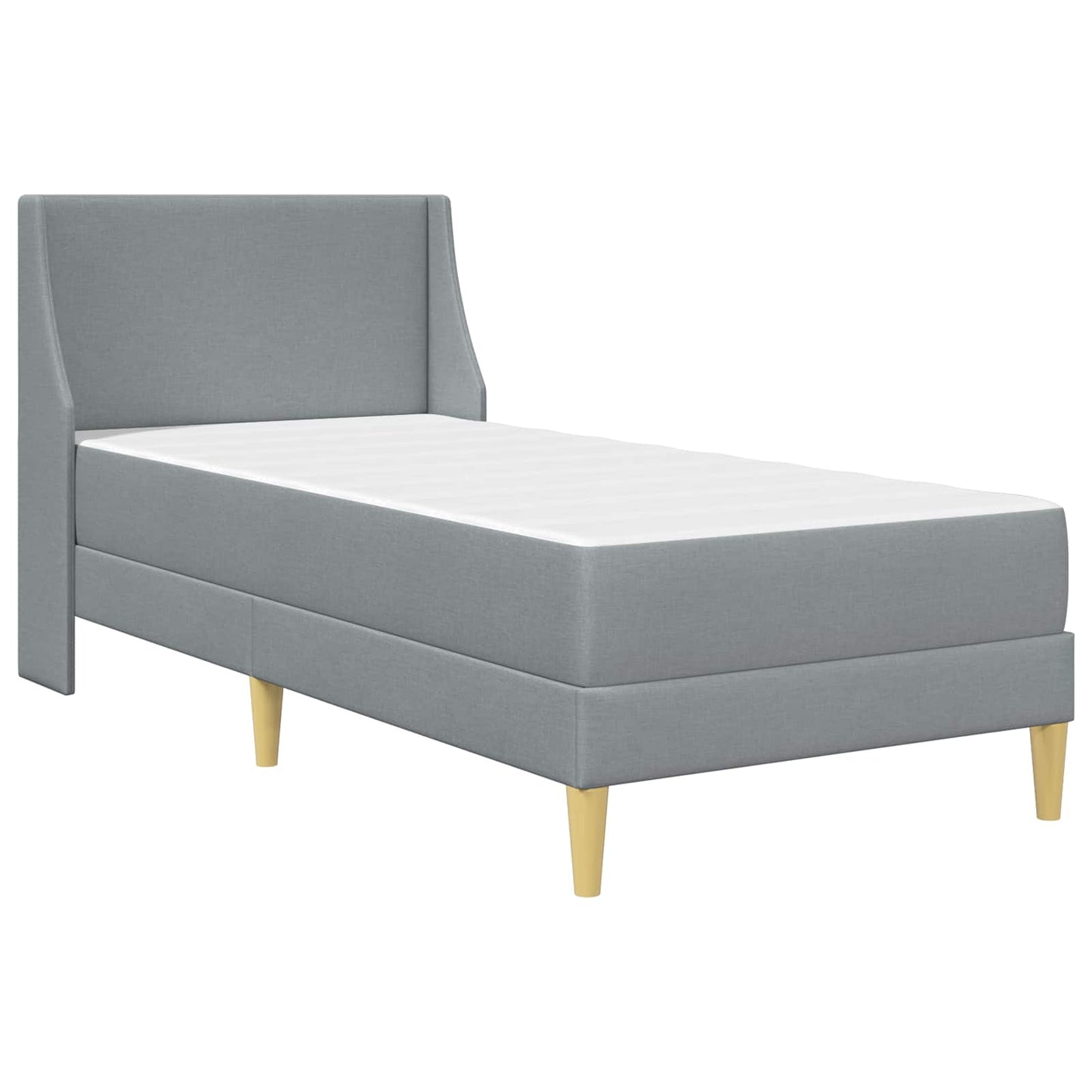 Struttura letto con materasso Grigio chiaro 100 x 200 cm