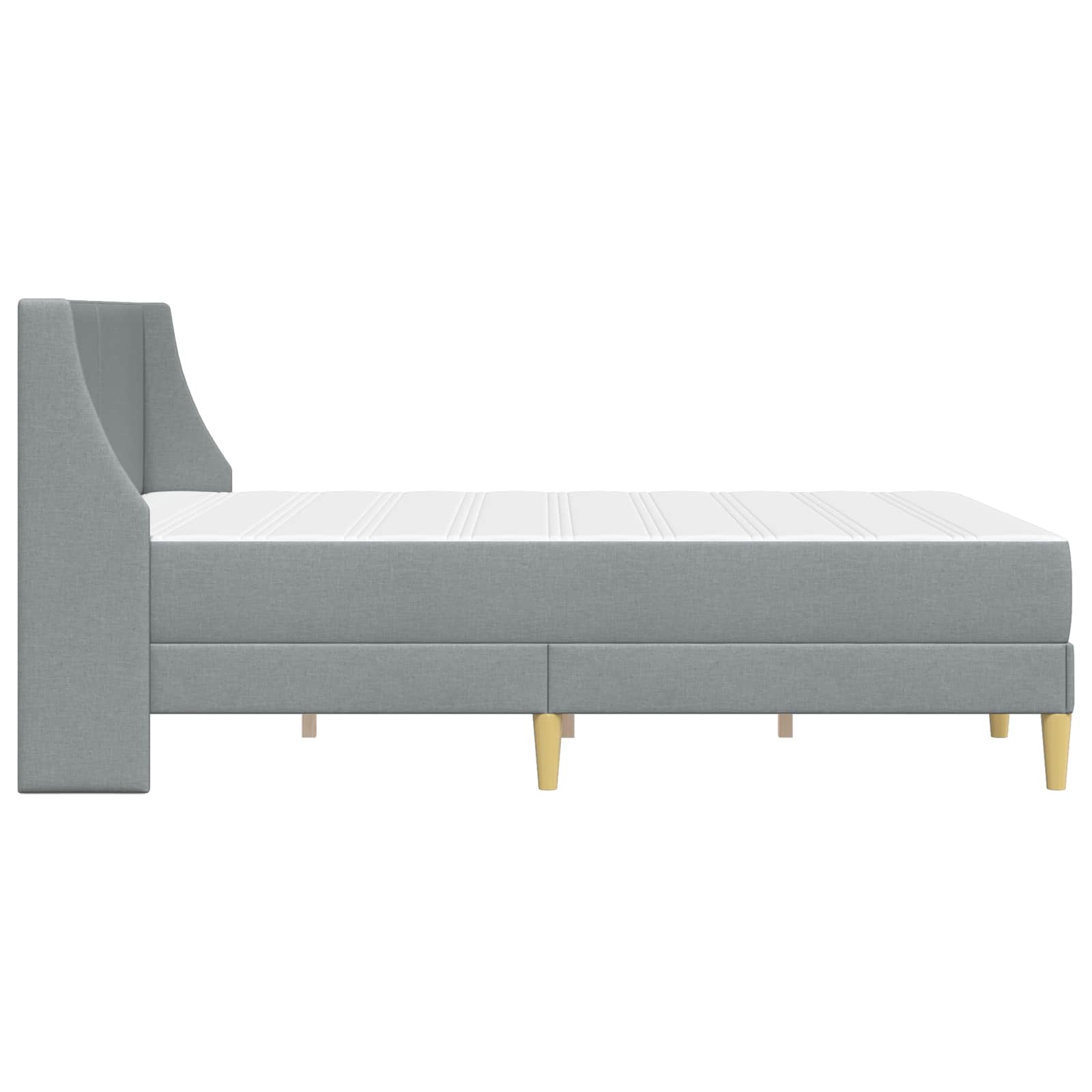 Struttura letto con materasso Grigio chiaro 140 x 200 cm | homemem39