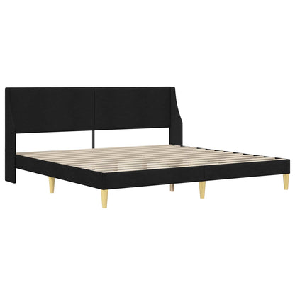 Struttura letto con materasso Nero 180 x 200 cm Poliestere | homemem39