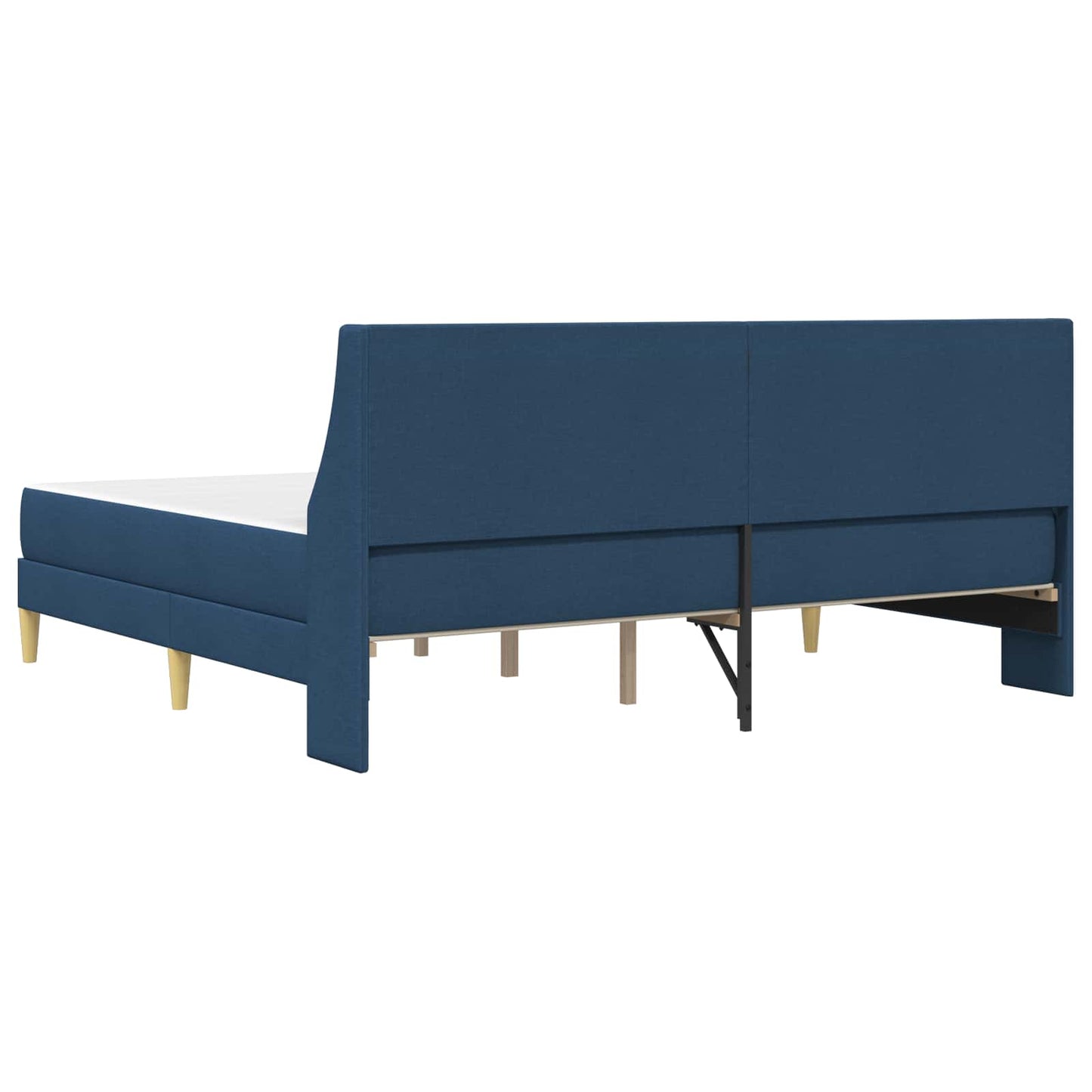 Struttura letto con materasso Blu 180 x 200 cm Poliestere | homemem39