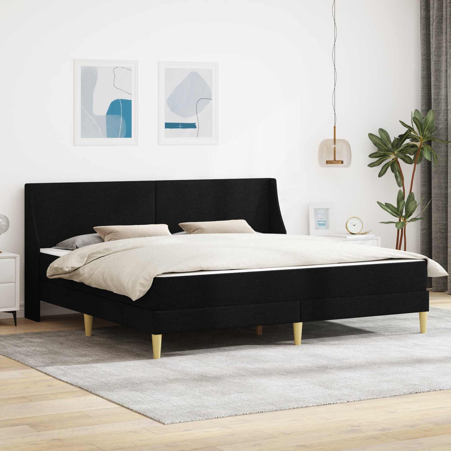 Struttura letto con materasso con testiera Poliestere | homemem39