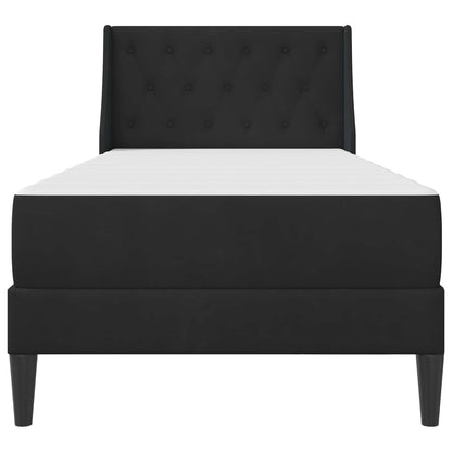 Struttura letto con materasso Nero 80 x 200 cm Velluto