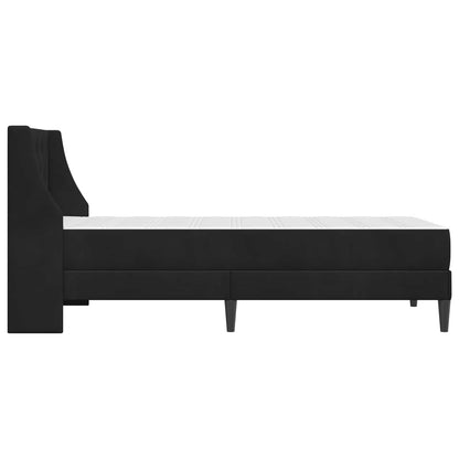 Struttura letto con materasso Nero 80 x 200 cm Velluto | homemem39
