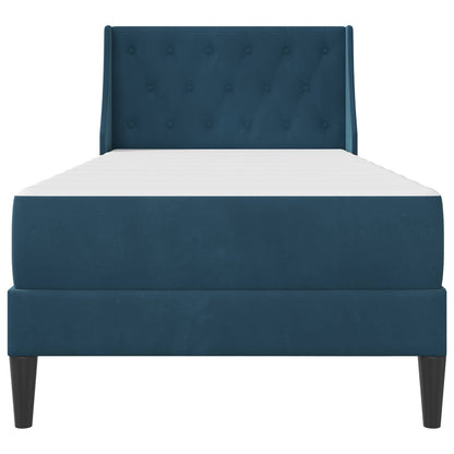 Struttura letto con materasso Blu 80 x 200 cm Velluto | homemem39