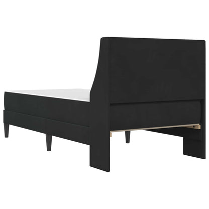 Struttura letto con materasso Nero 90 x 190 cm Velluto