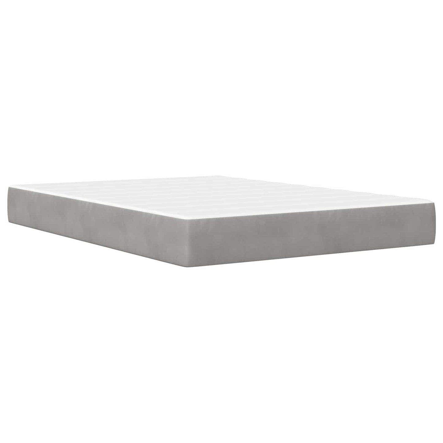 Struttura letto con materasso Grigio chiaro 120 x 190 cm