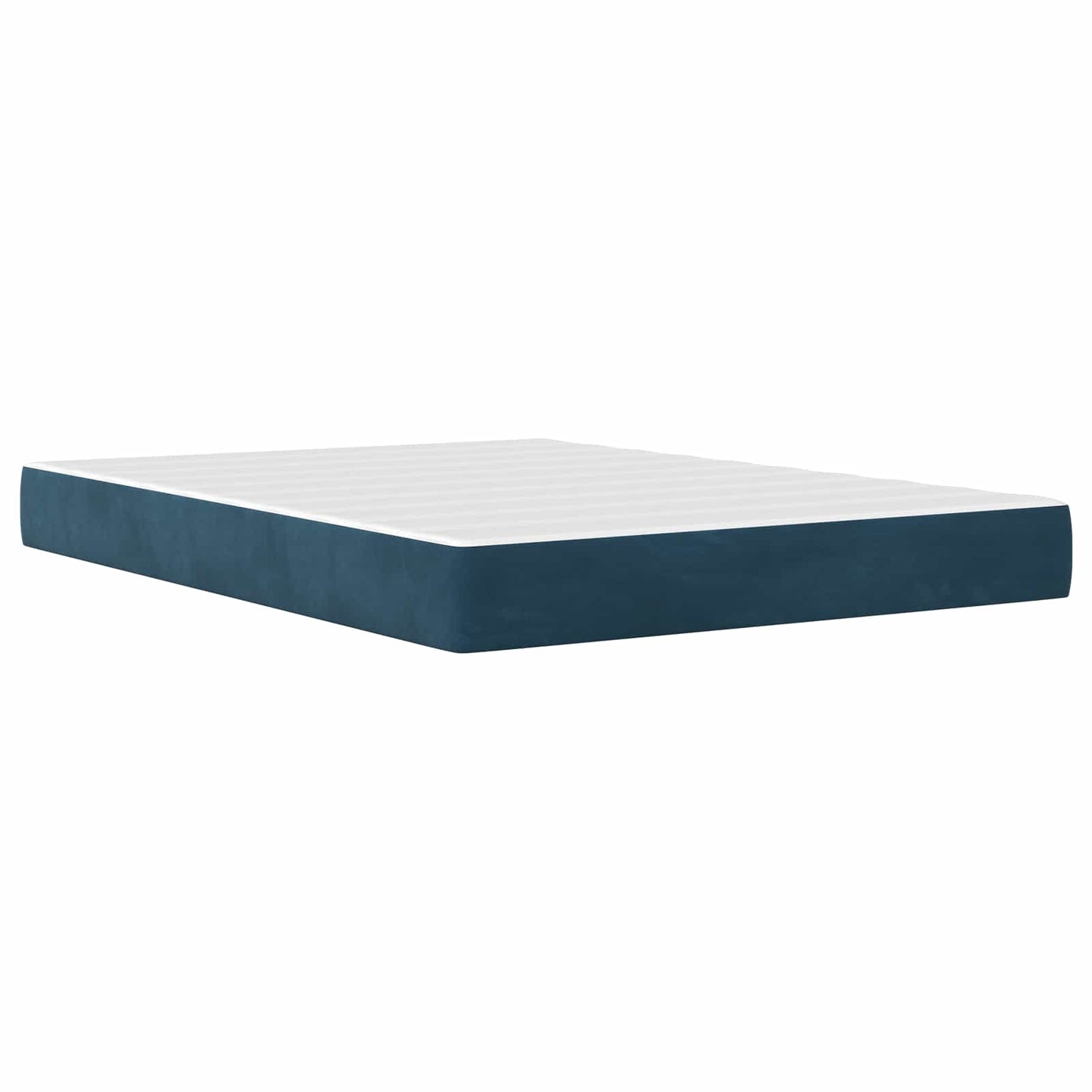 Struttura letto con materasso Blu 120 x 190 cm Velluto