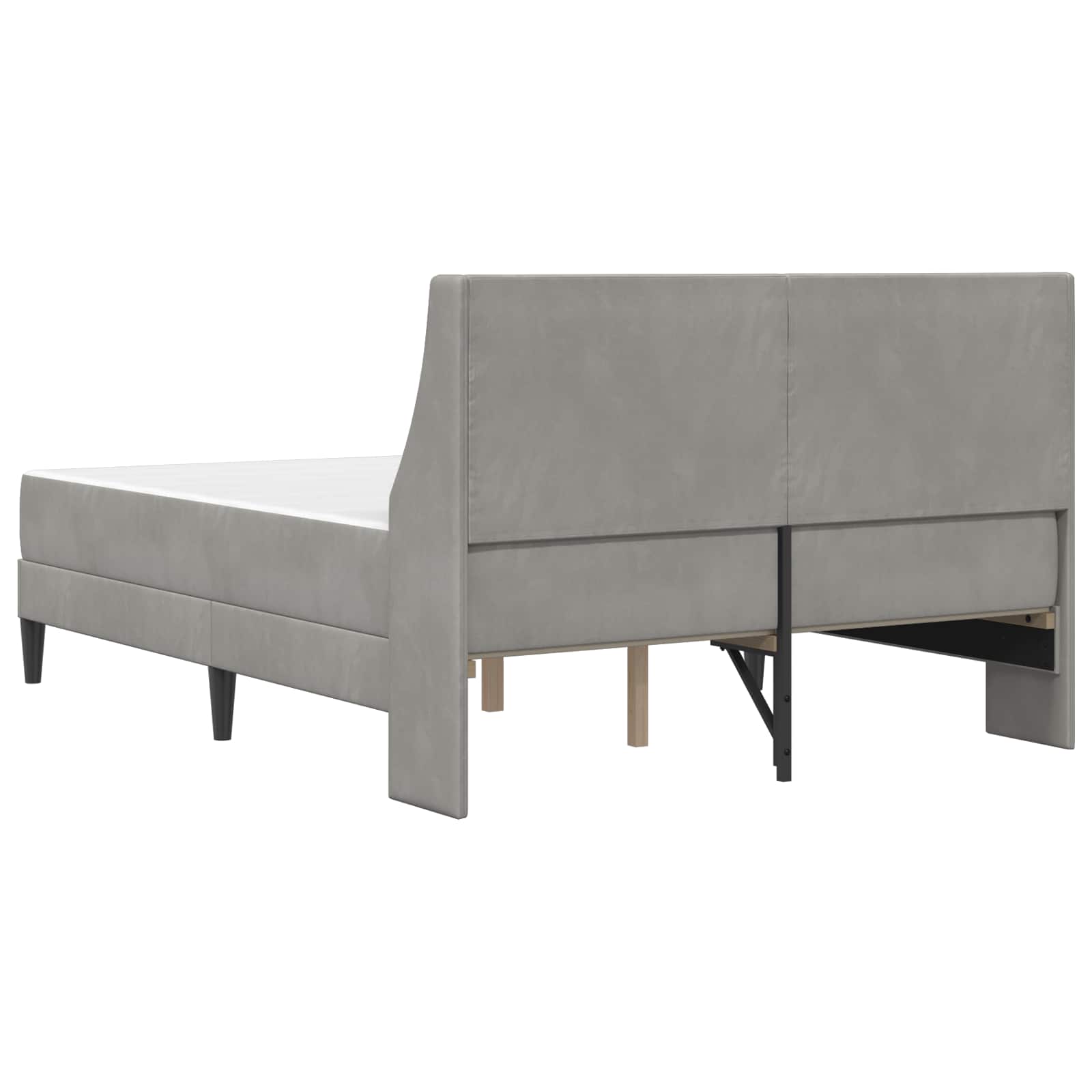 Struttura letto con materasso Grigio chiaro 120 x 200 cm | homemem39