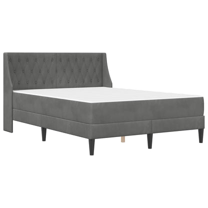 Struttura letto con materasso Grigio scuro 120 x 200 cm Velluto | homemem39