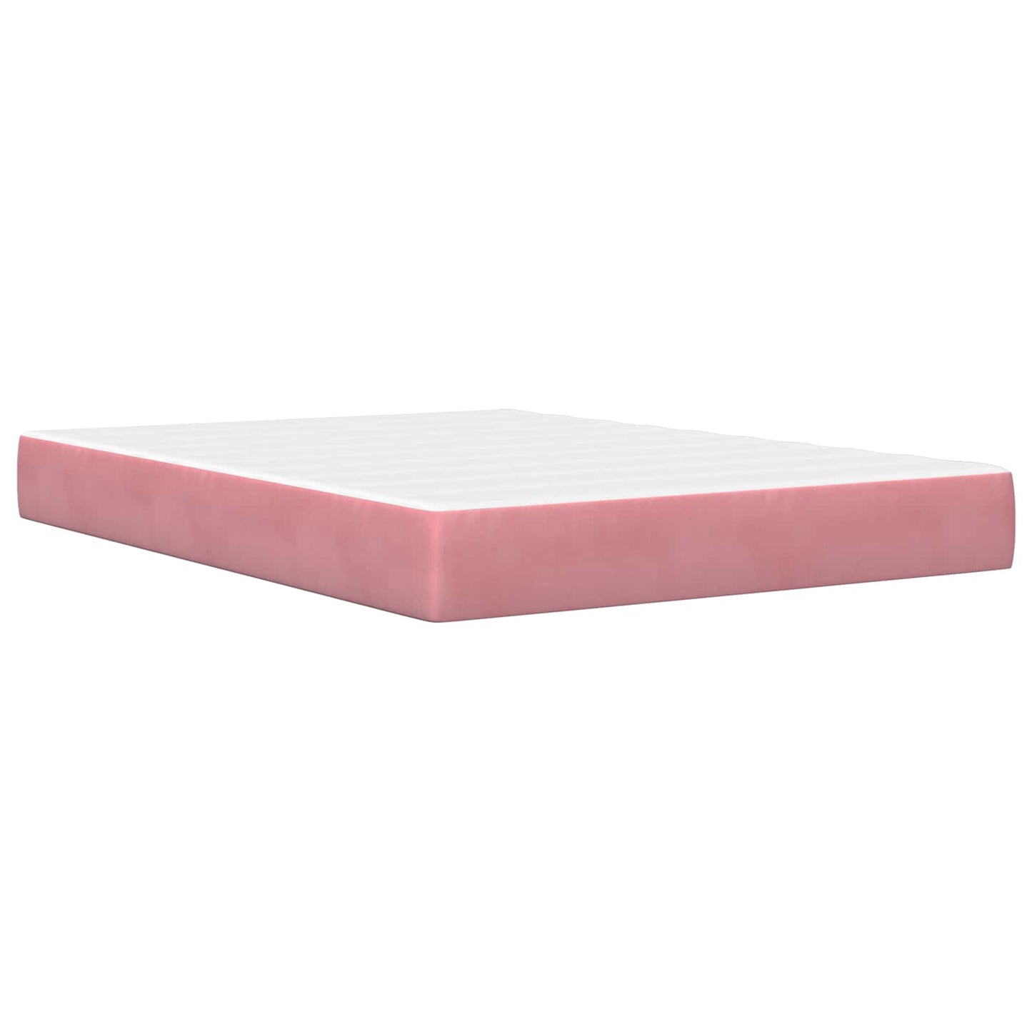 Struttura letto con materasso Rosa 120 x 200 cm Velluto | homemem39