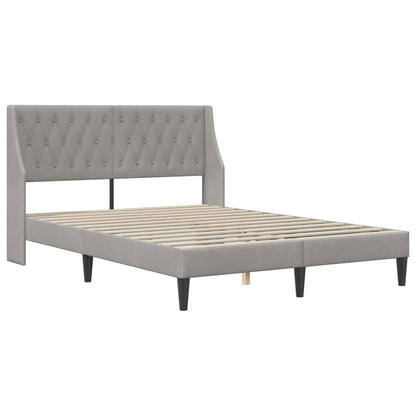 Struttura letto con materasso Grigio chiaro 140 x 190 cm