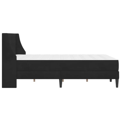 Struttura letto con materasso Nero 160 x 200 cm Velluto | homemem39