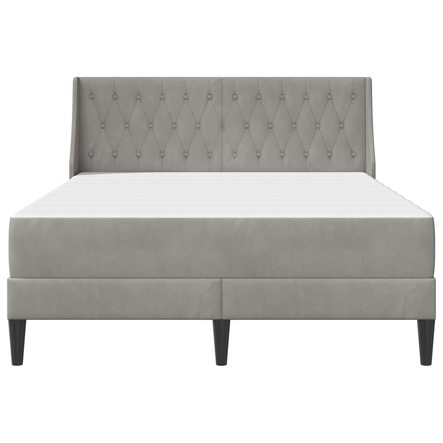 Struttura letto con materasso Grigio chiaro 180 x 200 cm | homemem39