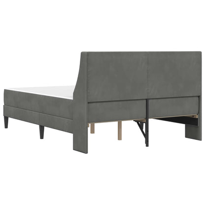 Struttura letto con materasso Grigio scuro 180 x 200 cm Velluto | homemem39