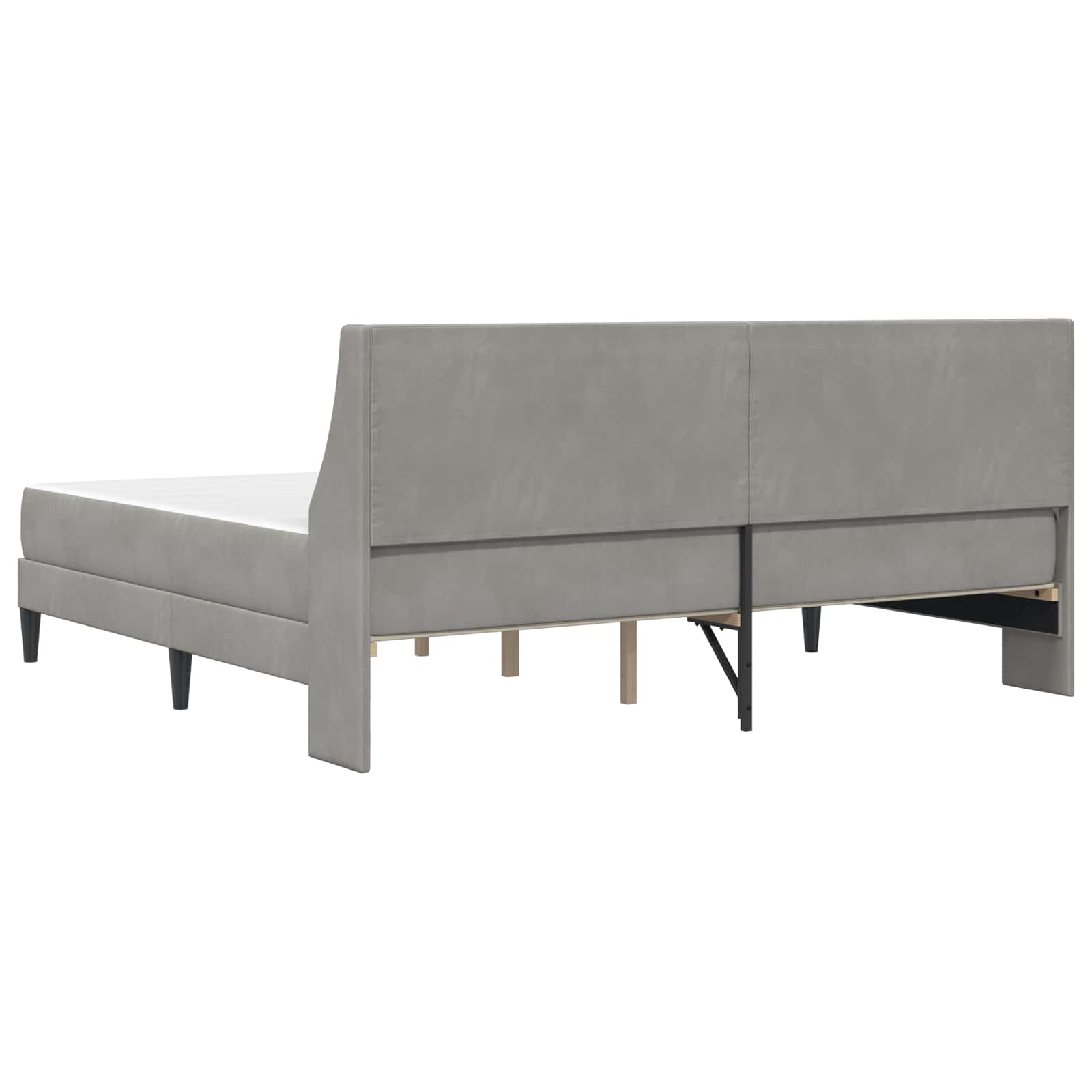 Struttura letto con materasso Grigio chiaro 200 x 200 cm | homemem39