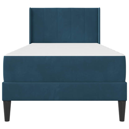 Struttura letto con materasso Blu 80 x 200 cm Velluto | homemem39
