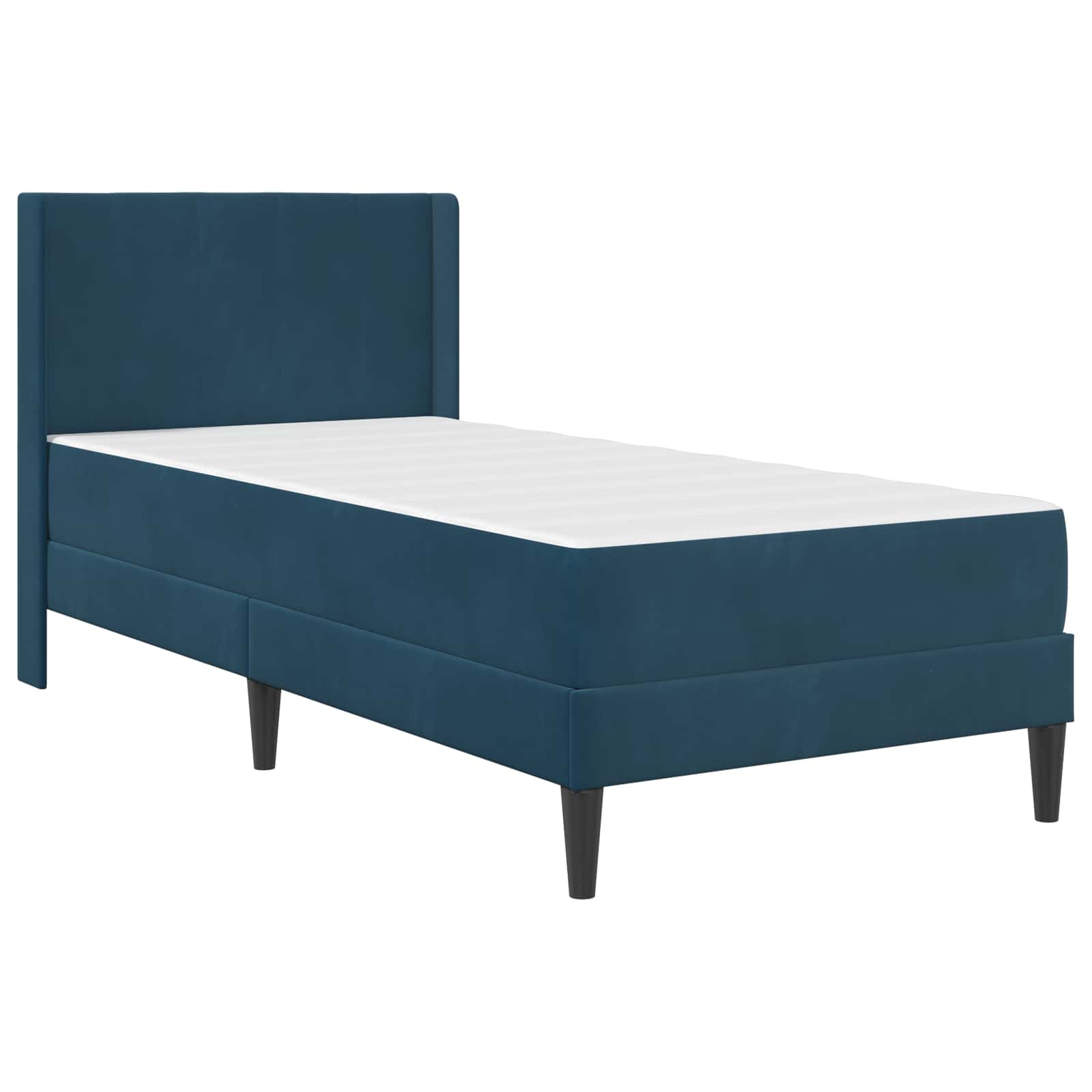 Struttura letto con materasso Blu 90 x 200 cm Velluto | homemem39