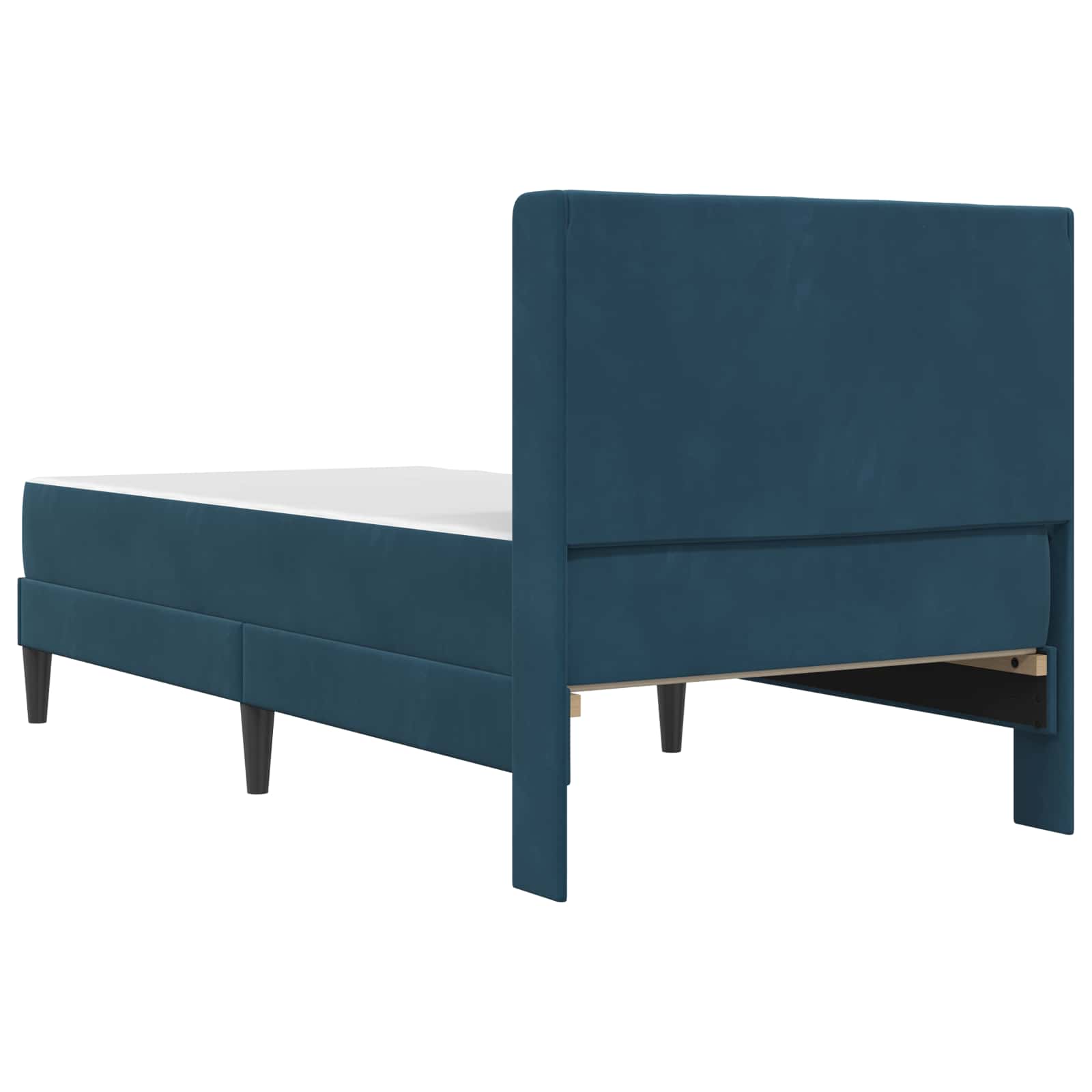 Struttura letto con materasso Blu 90 x 200 cm Velluto | homemem39