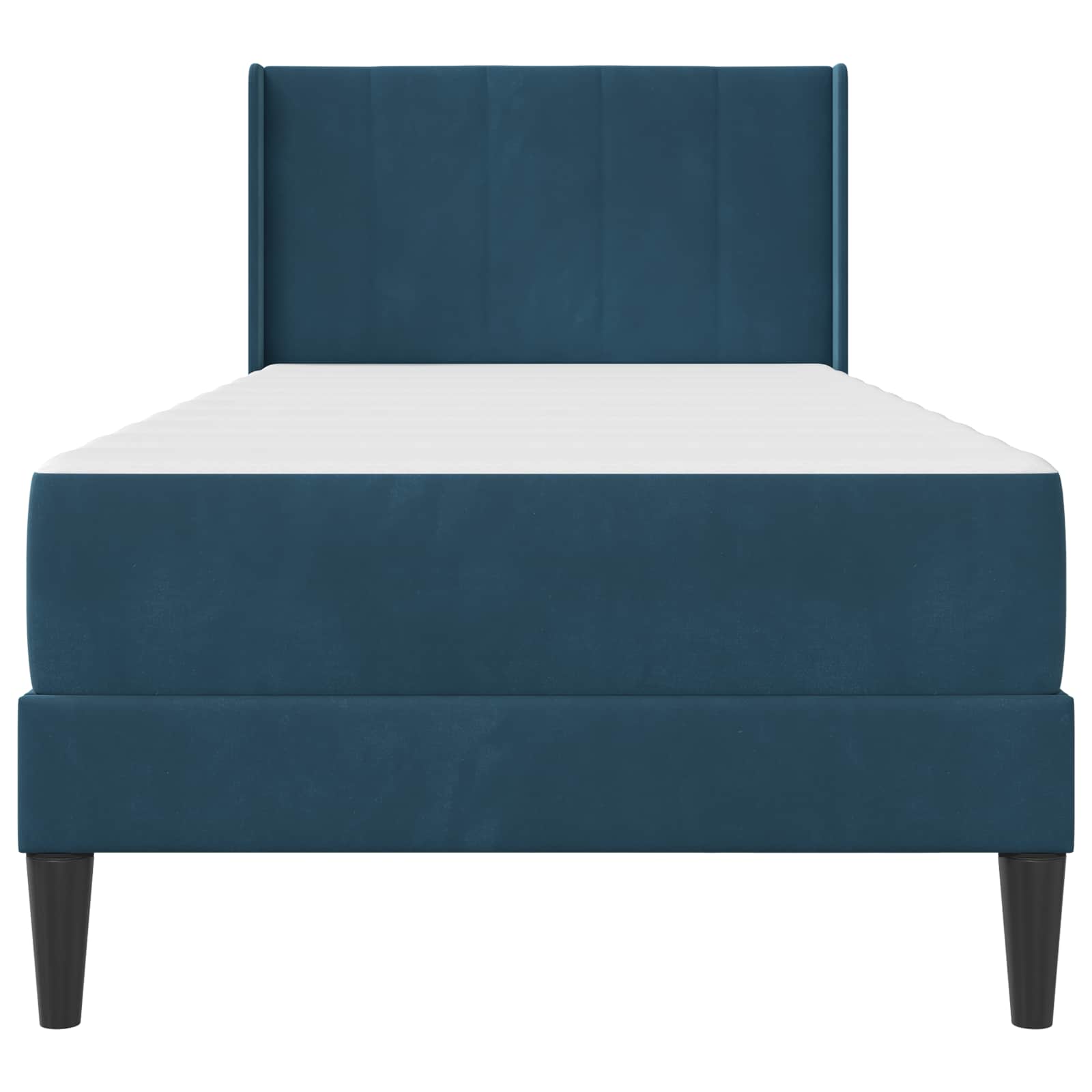 Struttura letto con materasso Blu 90 x 200 cm Velluto | homemem39