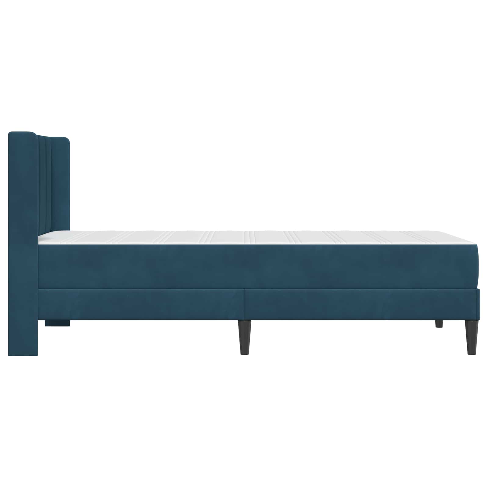 Struttura letto con materasso Blu 90 x 200 cm Velluto | homemem39